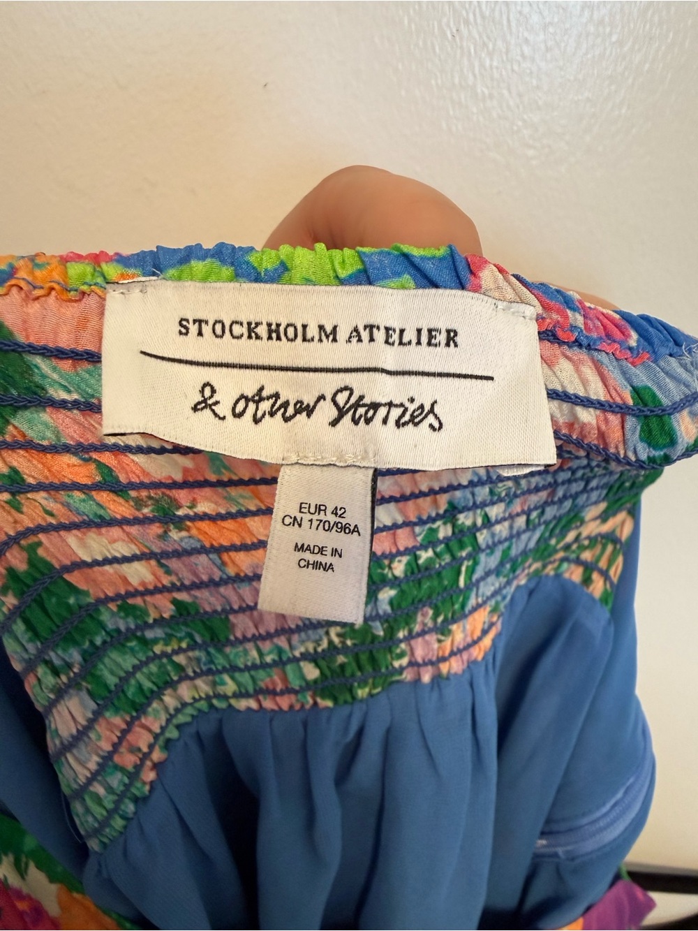 & Other Stories Multicolor Abstract Floral Maxi Dress - Green Focus - Picture 5 of 5